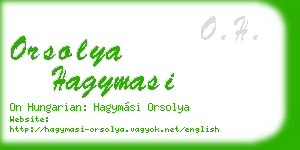 orsolya hagymasi business card