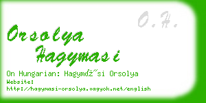 orsolya hagymasi business card